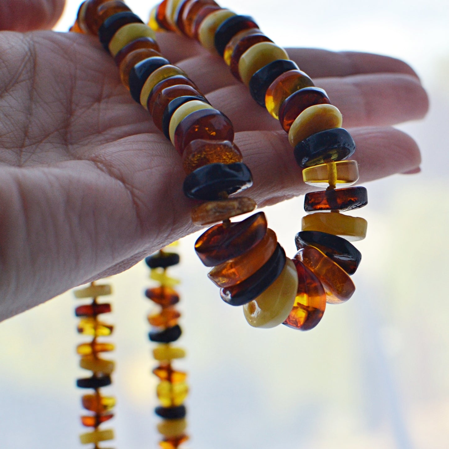 Natural Polished Amber Necklace