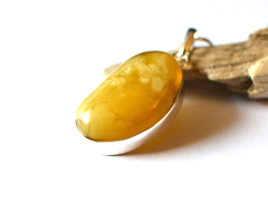 Sunstone Yellow Amber Pendant