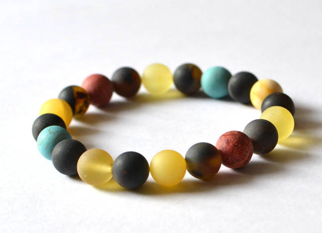 Turquoise stone Coral Bracelet, boho bracelet, amber jewelry, Spiritual Bracelet, Mindfulness Gift, Energy Yoga Bracelet, Calming Bracelet