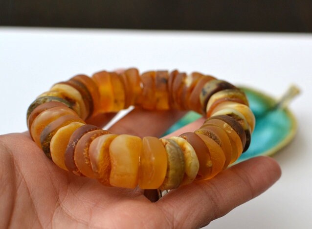 Raw Baltic Amber Bracelet