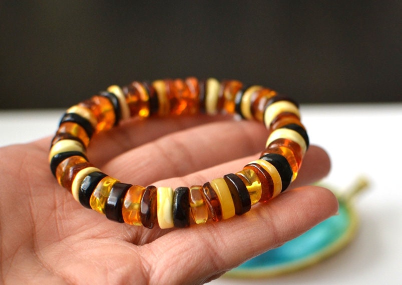 Polished Natural Amber Bracelet