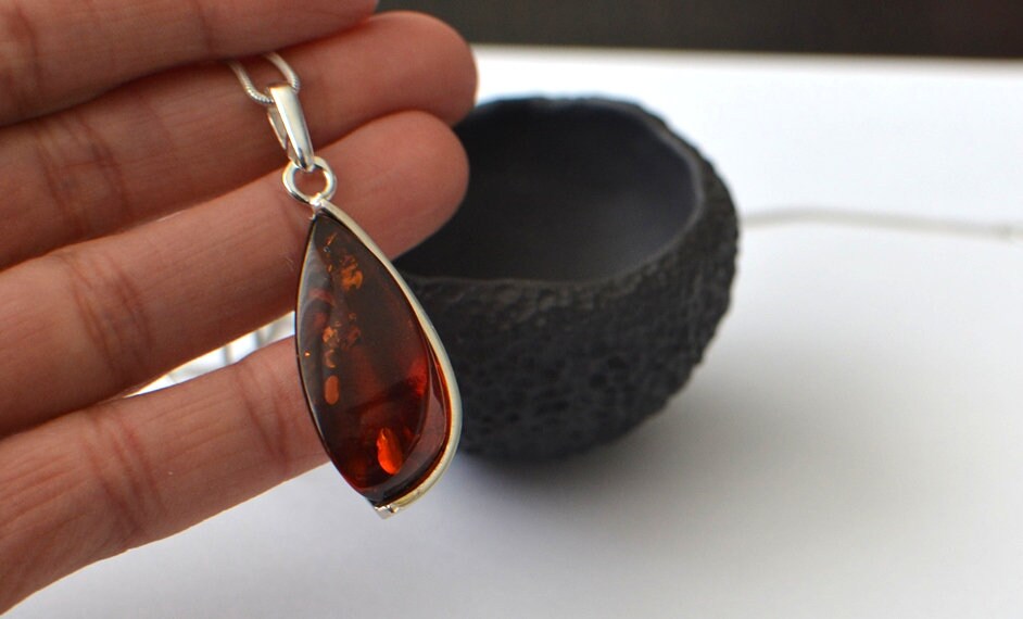 Cognac Amber Necklace