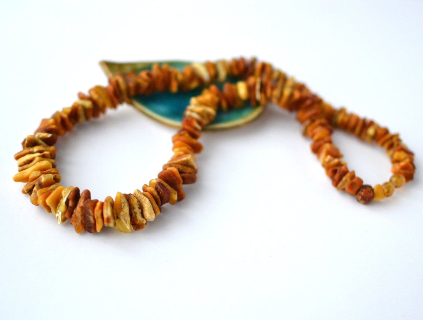 Raw Yellow Amber Necklace