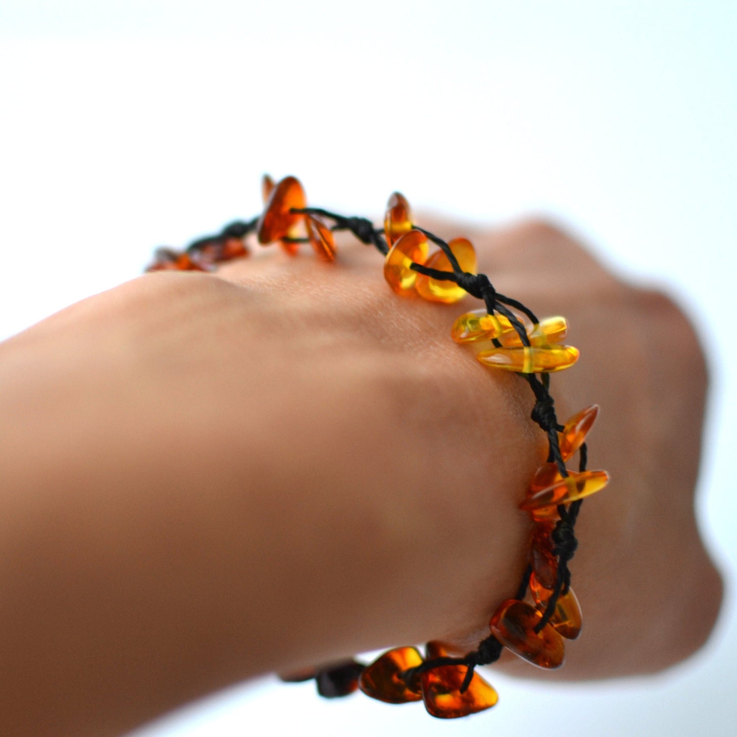 Colourful Boho Amber Bracelet