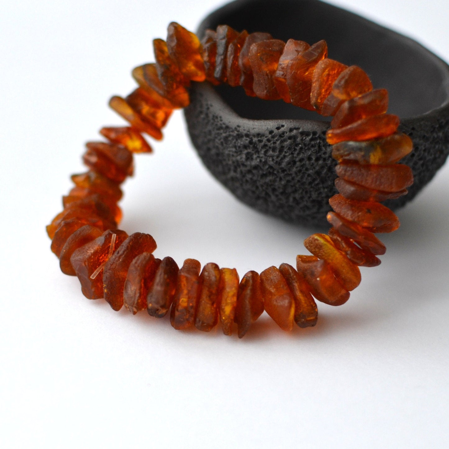 Raw Gemstone Amber Bracelet
