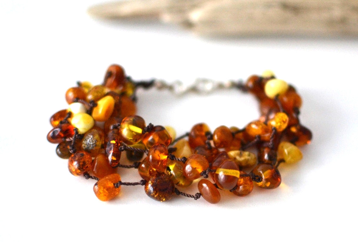 Organic Baltic Amber Bracelet