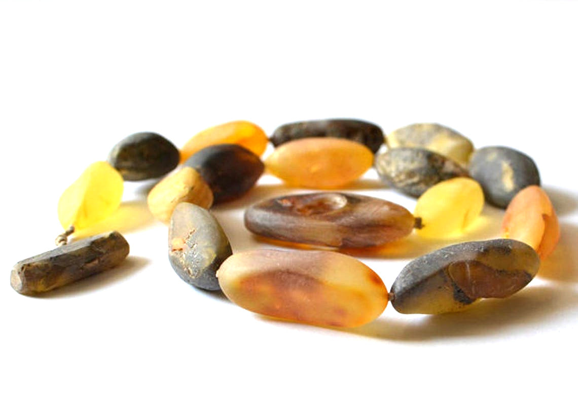 Raw Chunky Amber Necklace