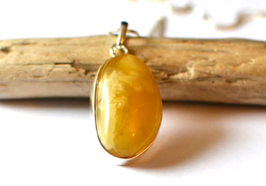 Sunstone Yellow Amber Pendant