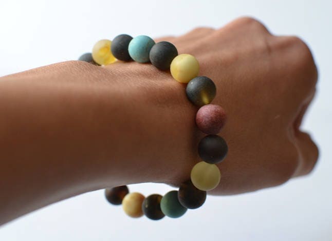 Turquoise stone Coral Bracelet, boho bracelet, amber jewelry, Spiritual Bracelet, Mindfulness Gift, Energy Yoga Bracelet, Calming Bracelet