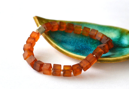 Cube Baltic Amber Bracelet