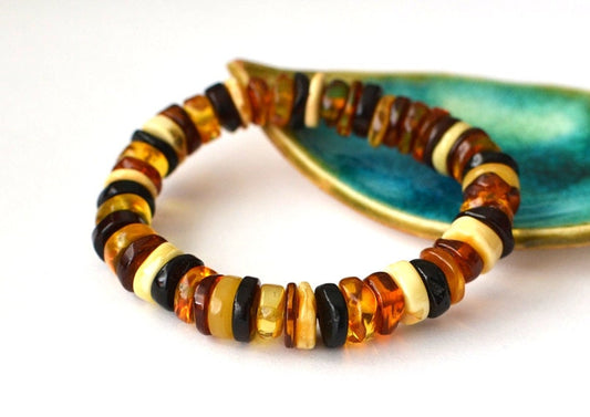 Polished Natural Amber Bracelet