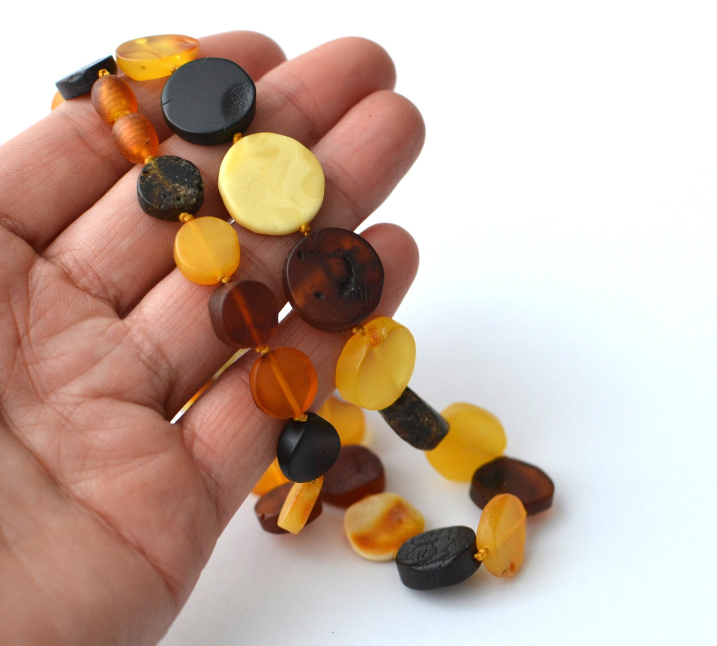 Colorful Baltic Amber Necklace