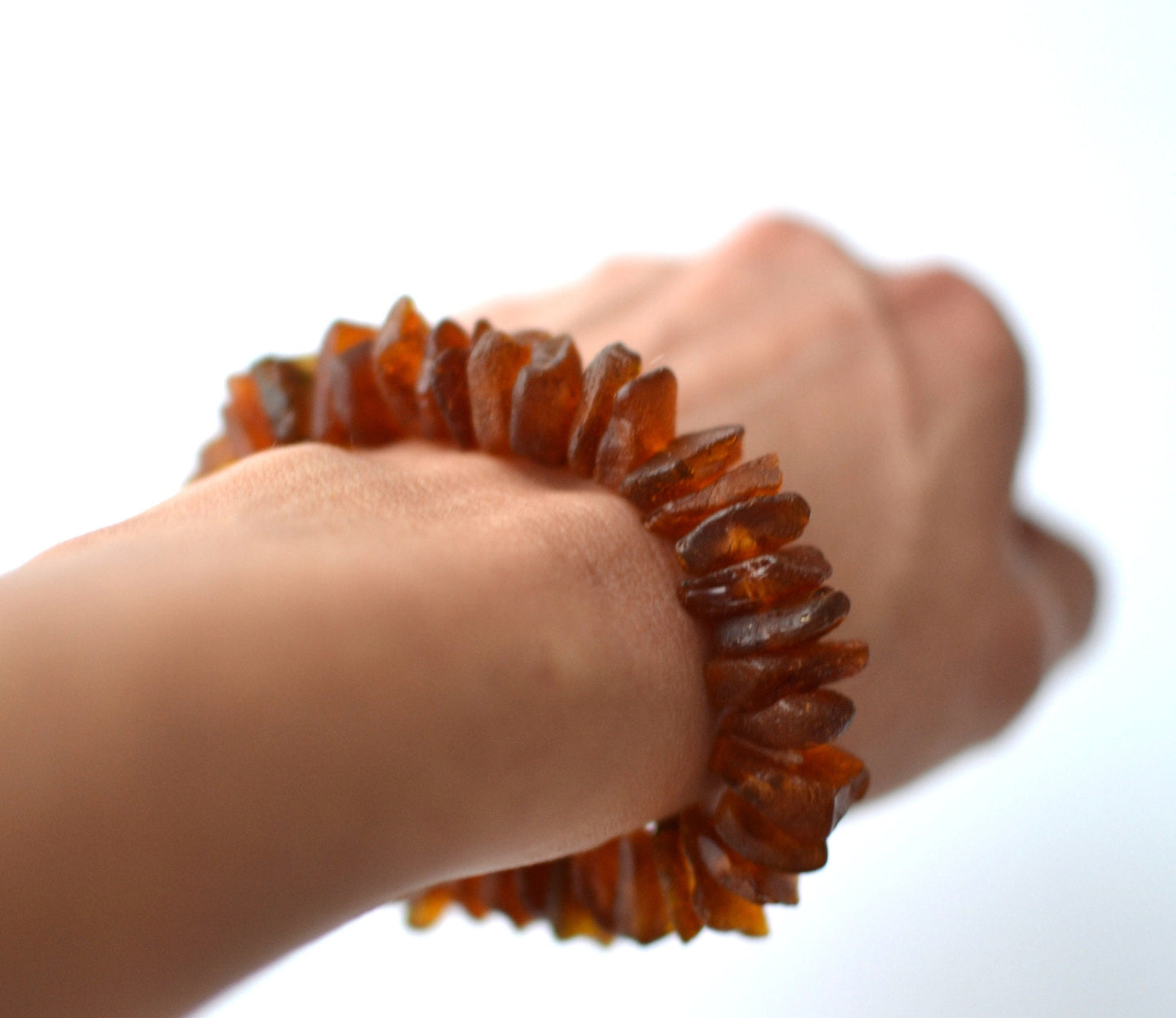 Raw Gemstone Amber Bracelet